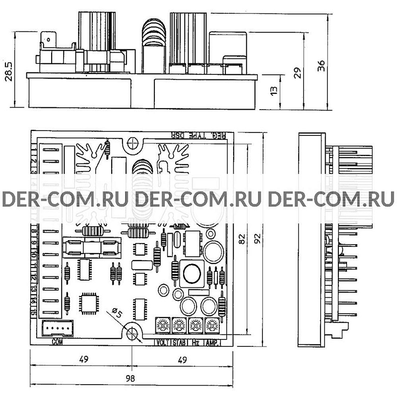 Регулятор напряжения AVR Mecc Alte DSR A6762/05 ДизельЭнергоРесурс