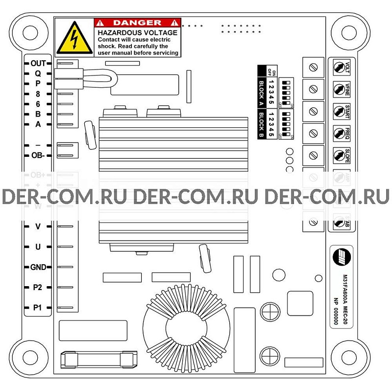 Цифровой регулятор напряжения AVR Marelli M31FA600A (MEC-20) ДизельЭнергоРесурс Цифровой регулятор напряжения AVR Marelli M31FA600A (MEC-20) ДизельЭнергоРесурс