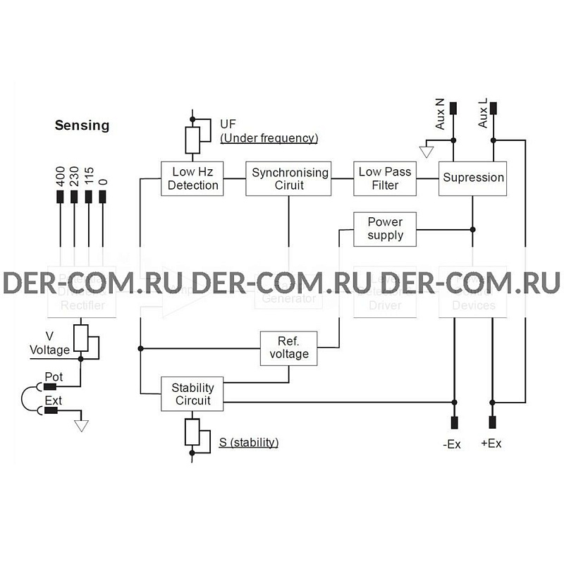 Регулятор напряжения AVR Sincro BL4U ДизельЭнергоРесурс Регулятор напряжения AVR Sincro BL4U ДизельЭнергоРесурс