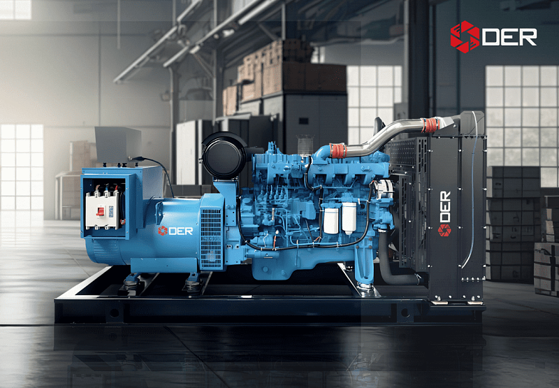 Дизельный генератор DER-400W на базе двигателя Weichai в кожухе на шасси ДизельЭнергоРесурс