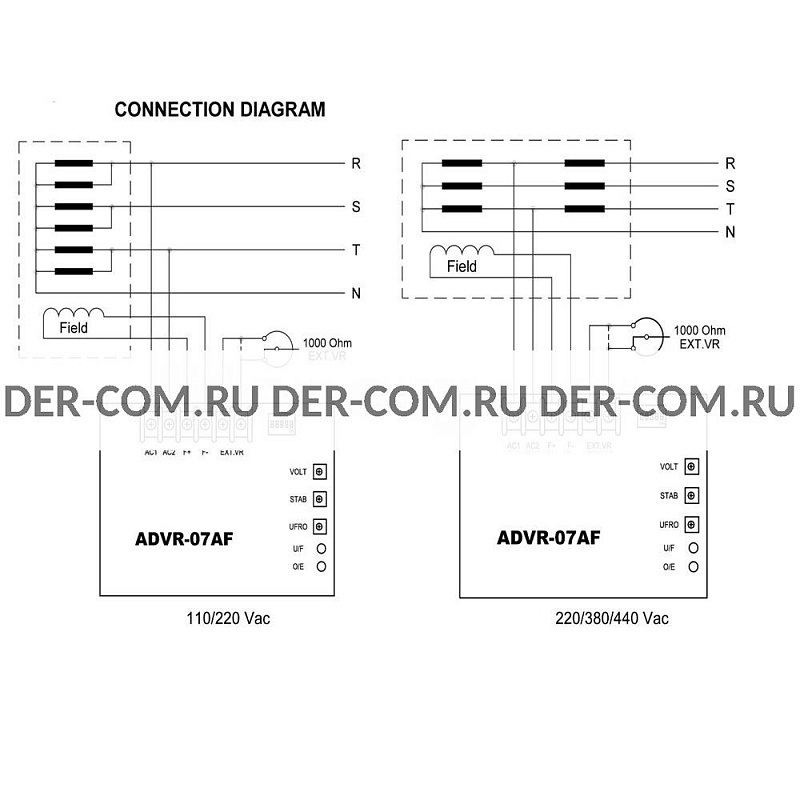Регулятор напряжения AVR ADVR07AF ДизельЭнергоРесурс