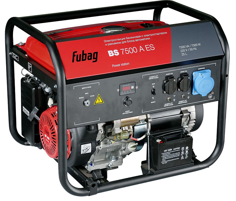 Бензиновый генератор Fubag BS 7500 A ES с АВР ДизельЭнергоРесурс Бензиновый генератор Fubag BS 7500 A ES с АВР ДизельЭнергоРесурс